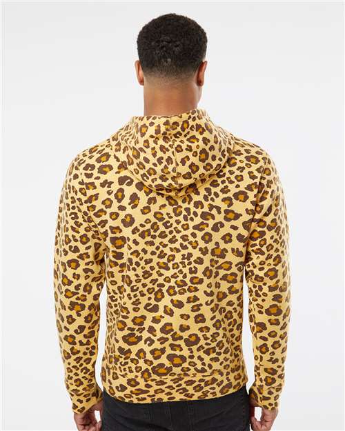 Leopard Triblend Triblend Fleece Hooded Sweatshirt - 8871