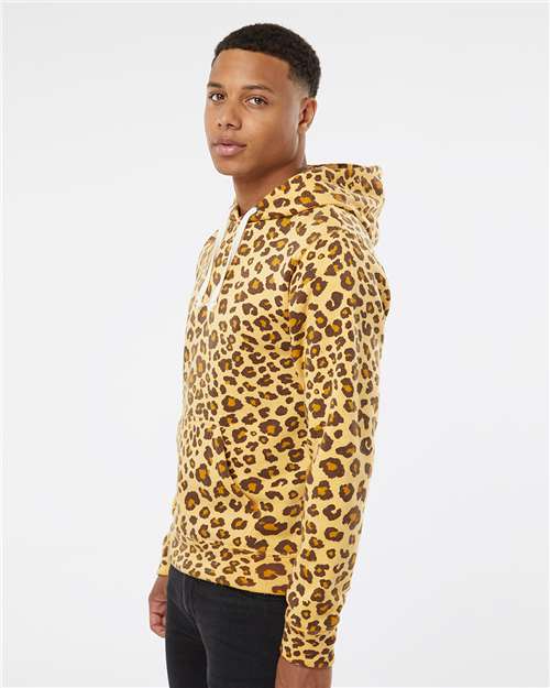 Leopard Triblend Triblend Fleece Hooded Sweatshirt - 8871