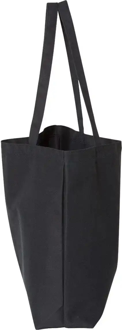 Liberty Bags 8507 Seaside Pigment-dyed Large Tote - Washed Black - Osfa
