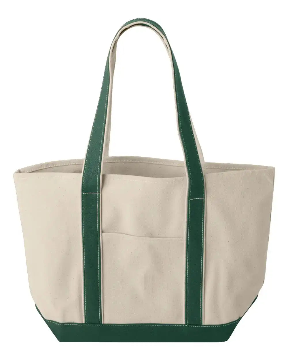 Liberty Bags 8871 Windward Large Cotton Canvas Classic Resort Tote - Natural Forest - Natural/ / Osfa