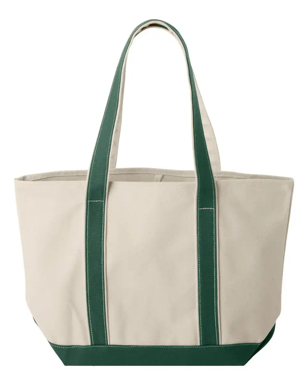 Liberty Bags 8871 Windward Large Cotton Canvas Classic Resort Tote - Natural Forest - Natural/ / Osfa
