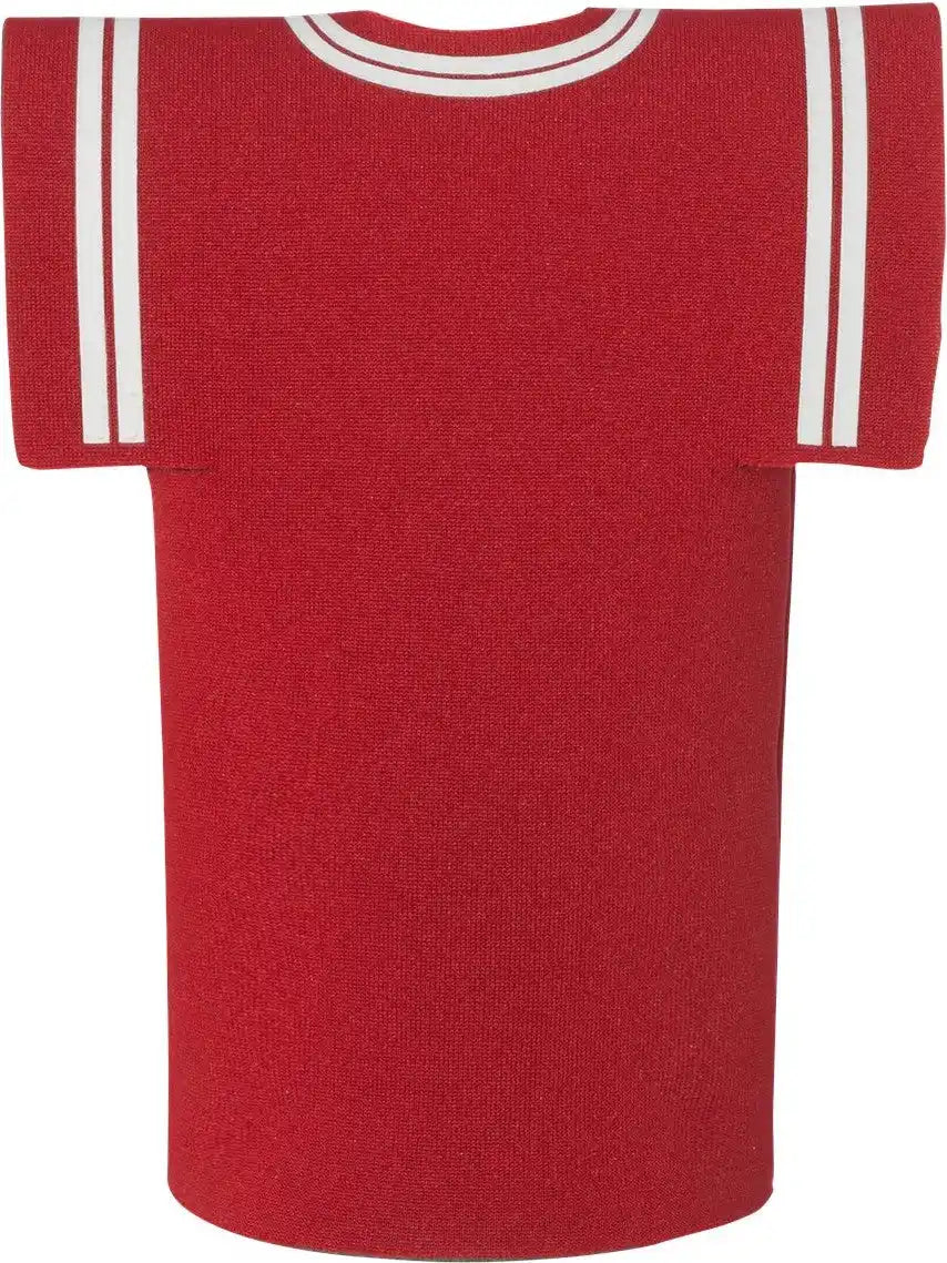 Liberty Bags Ft008 Collapsible Jersey Foam can & Bottle Holder - Red - Osfa
