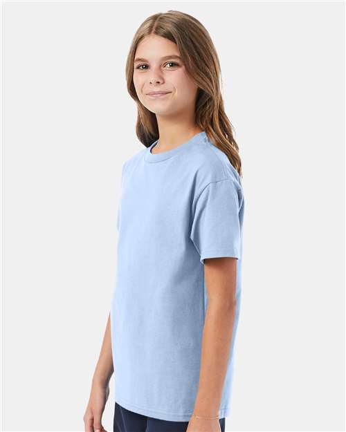 Light Blue Authentic Youth T-Shirt - 5450