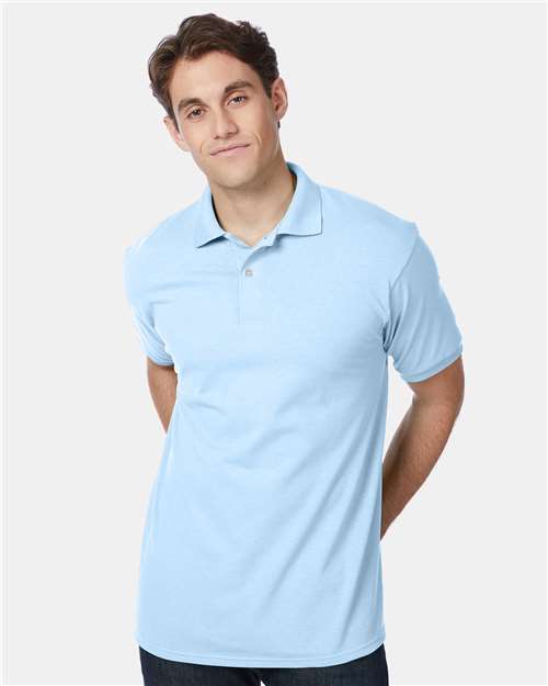 Light Blue Ecosmart® Jersey Polo - 054X