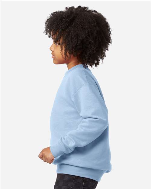 Light Blue Ecosmart® Youth Crewneck Sweatshirt - P360