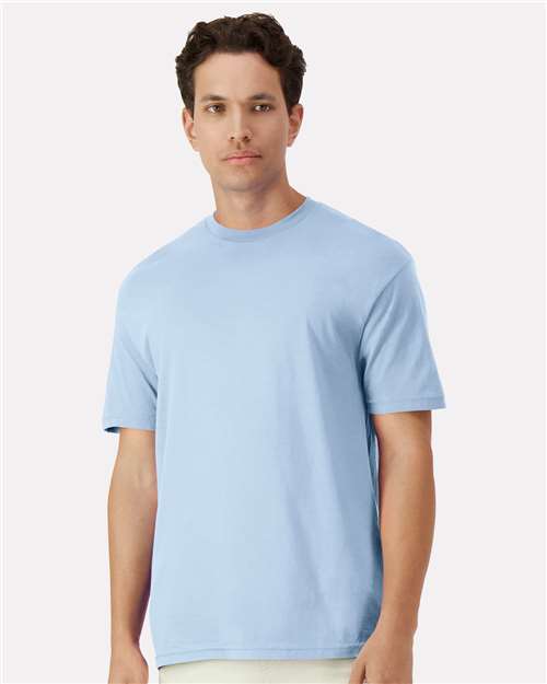 Light Blue Light Cotton T-Shirt - 3000
