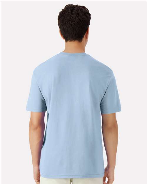 Light Blue Light Cotton T-Shirt - 3000