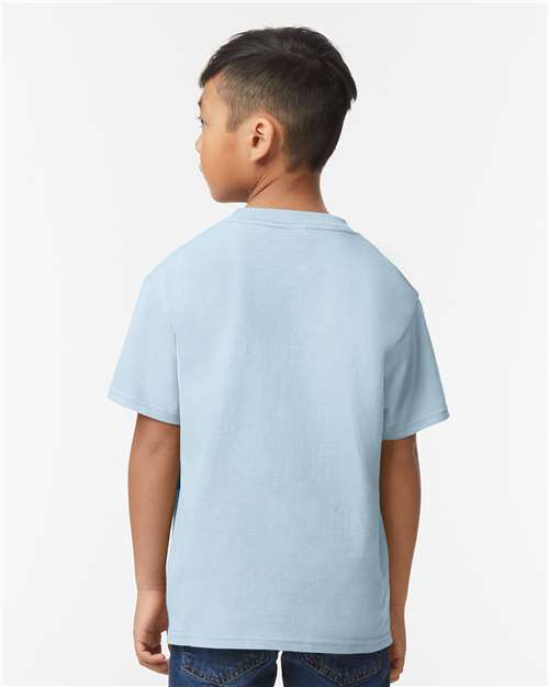 Light Blue Softstyle® Youth Midweight T-Shirt - 65000B