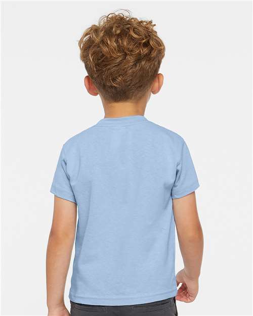 Light Blue Toddler Cotton Jersey Tee - 3301T