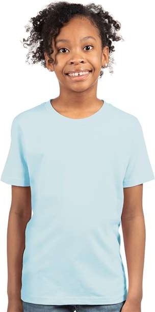 Light Blue Youth Cotton T-Shirt - 3310