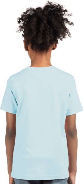Light Blue Youth Cotton T-Shirt - 3310
