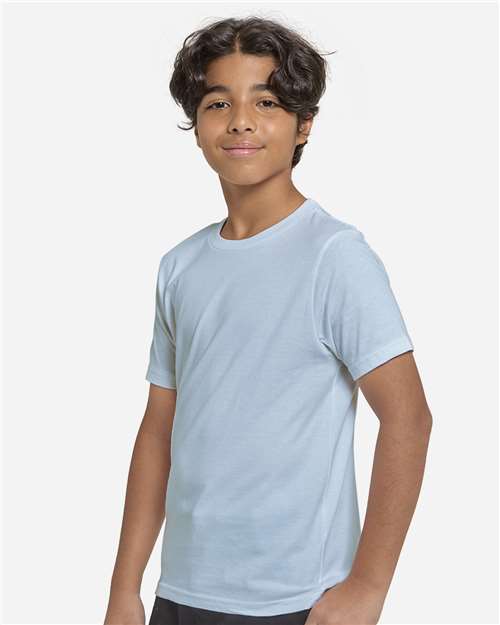 Light Blue Youth Epic Cotton T-Shirt - T1000B
