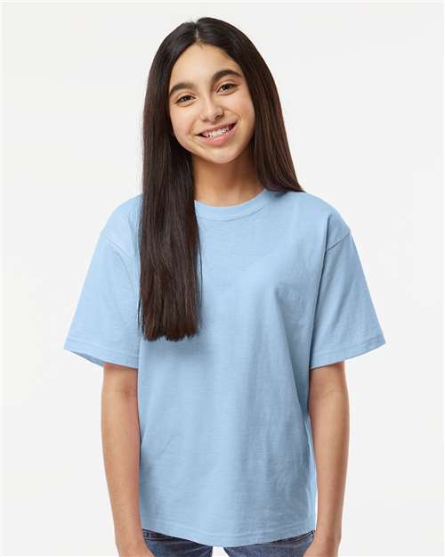 Light Blue Youth Gold Soft Touch T-Shirt - 4850
