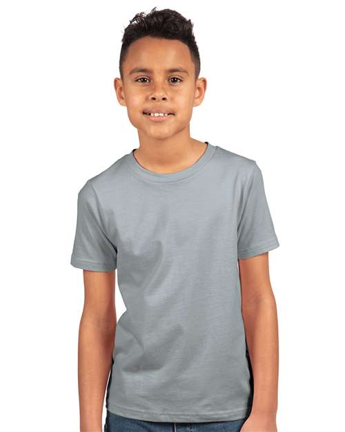 Light Grey Youth Cotton T-Shirt - 3310
