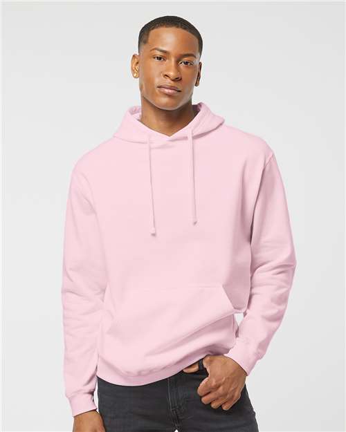 Light Pink Fleece Hooded Sweatshirt - 320
