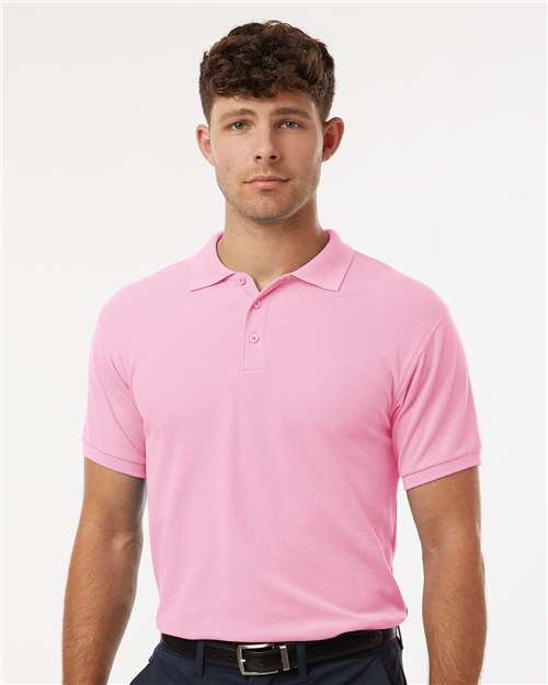 Light Pink Pique Polo - 62800
