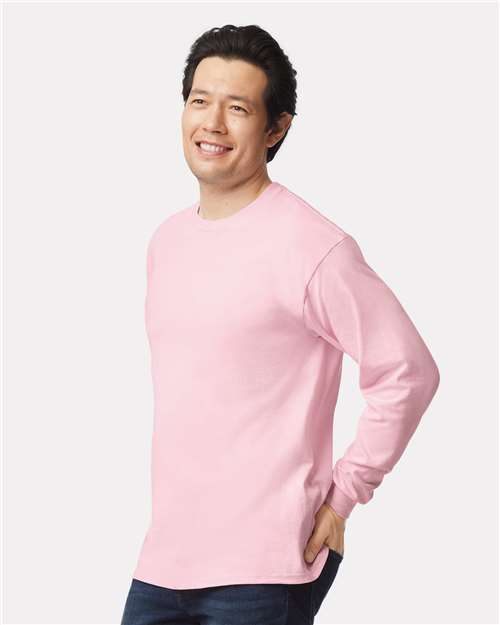 Light Pink Ultra Cotton® Long Sleeve T-Shirt - 2400