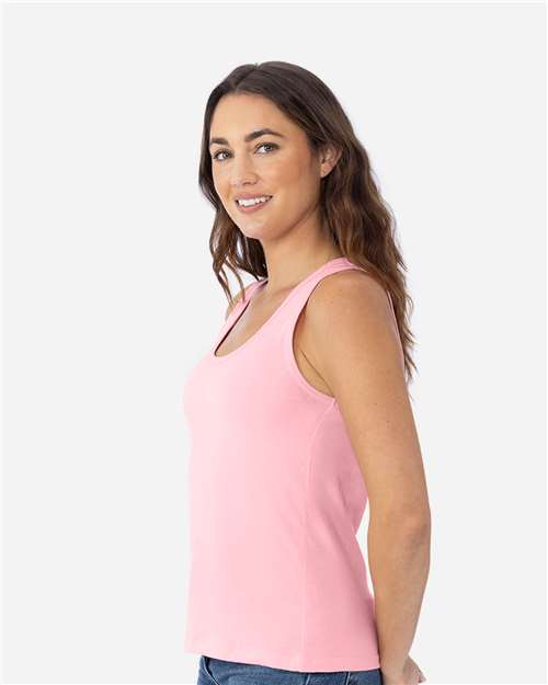 Light Pink Women's Cotton Tank - 3933