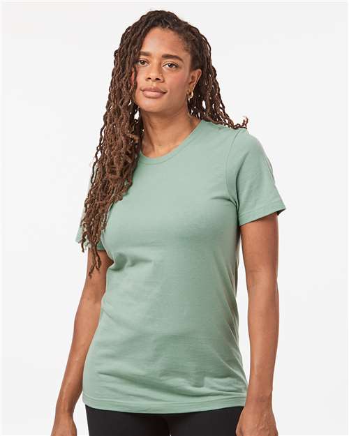 Light Sage Combed Cotton T-Shirt - 602