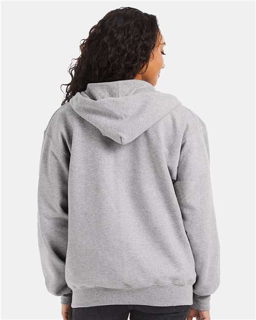 Light Steel Ultimate Cotton® Full-Zip Hooded Sweatshirt - F280