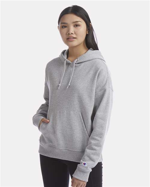 Light Steel Women's Powerblend® Hooded Sweatshirt - S760