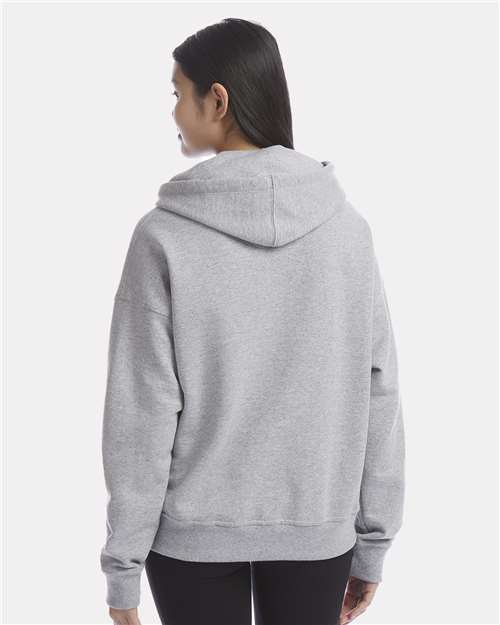 Light Steel Women's Powerblend® Hooded Sweatshirt - S760
