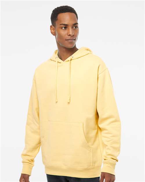 Light Yellow Midweight Hooded Sweatshirt - SS4500