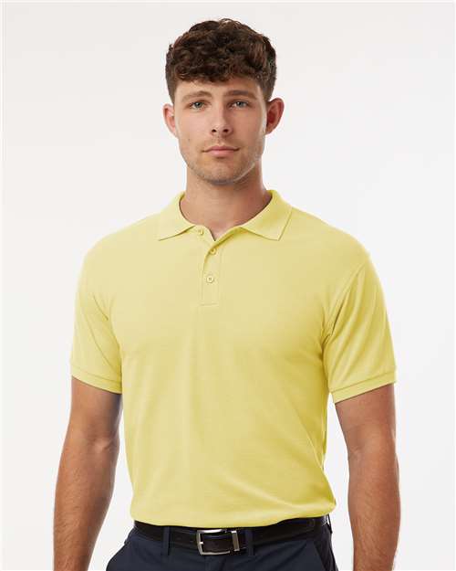 Light Yellow Pique Polo - 62800
