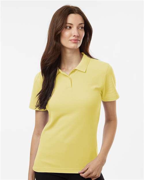 Light Yellow Women's Pique Polo - 62800L