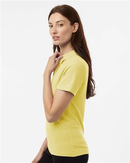 Light Yellow Women's Pique Polo - 62800L