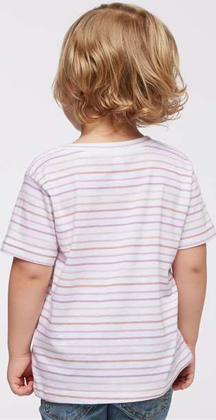 Lilac Stripe Toddler Fine Jersey Tee - 3321