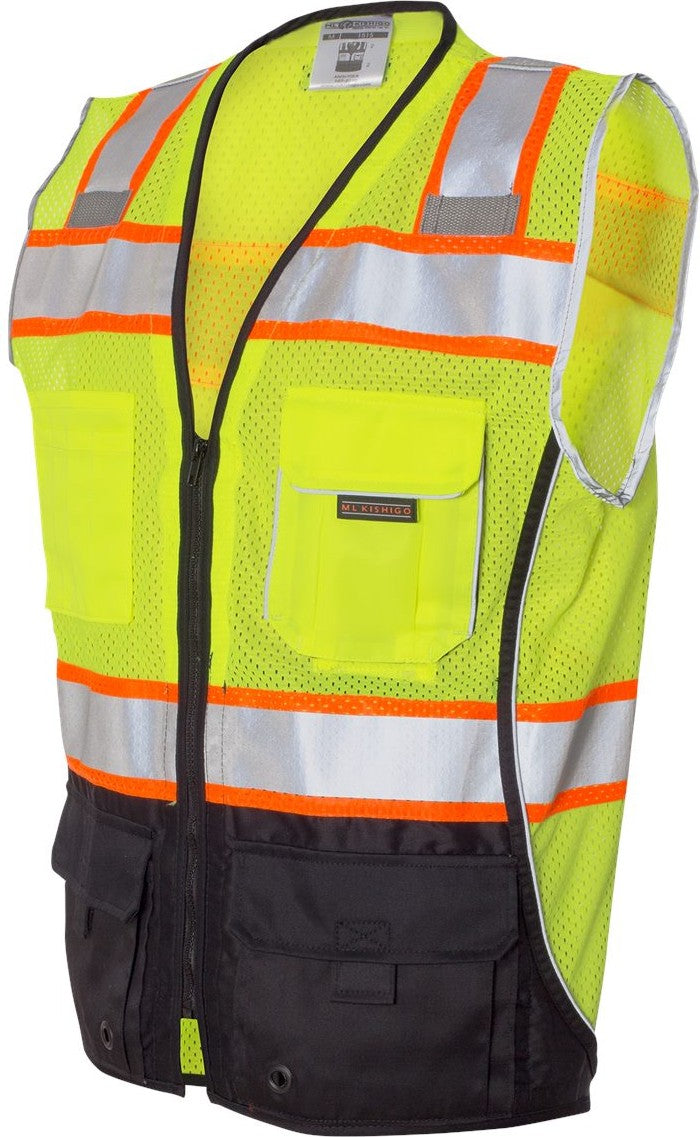 Lime Premium Black Series® Black Bottom Class 2 Vest - 1515-1516