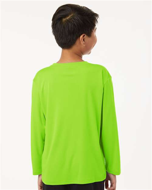 Lime Pro-Lock Youth Performance Long Sleeve T-Shirt - 48400Y