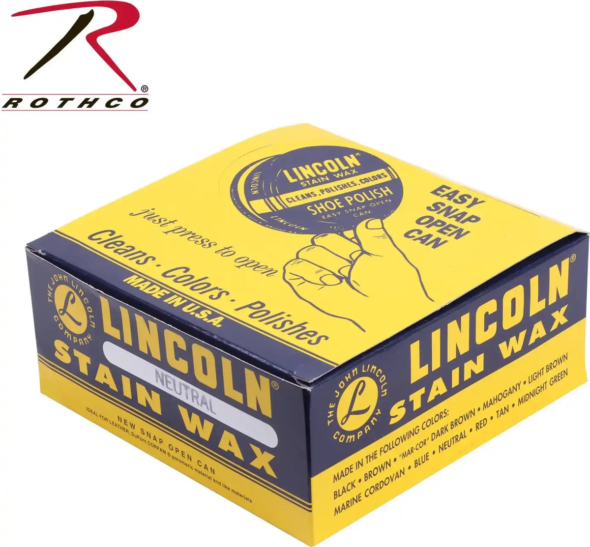 Lincoln U.s.m.c. Stain Wax Shoe Polish