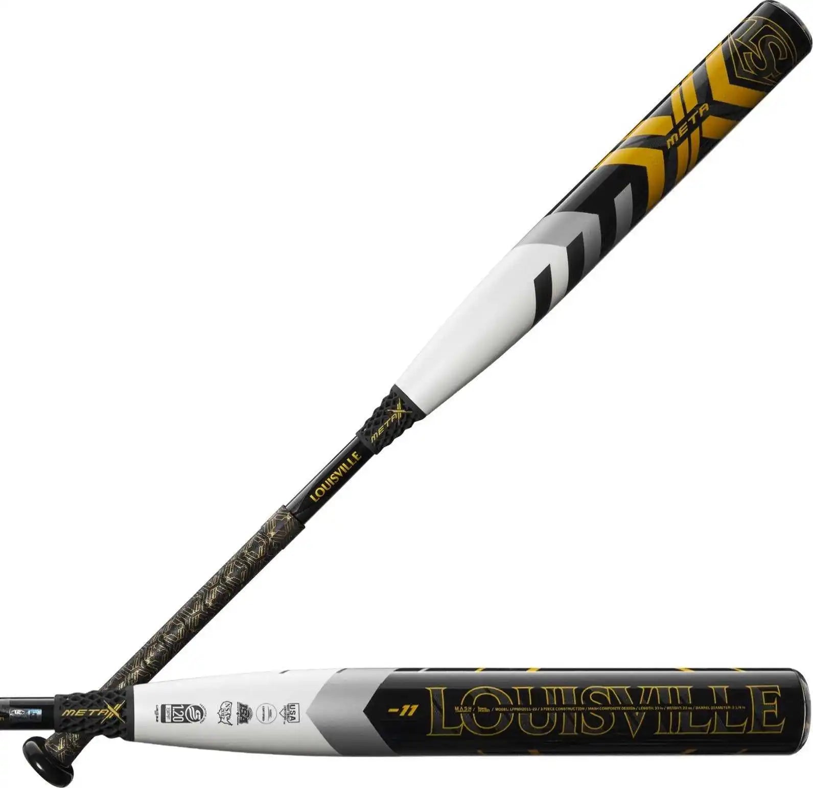 Louisville Slugger 2024 Meta (-11) Fastpitch Bat - Black Orange