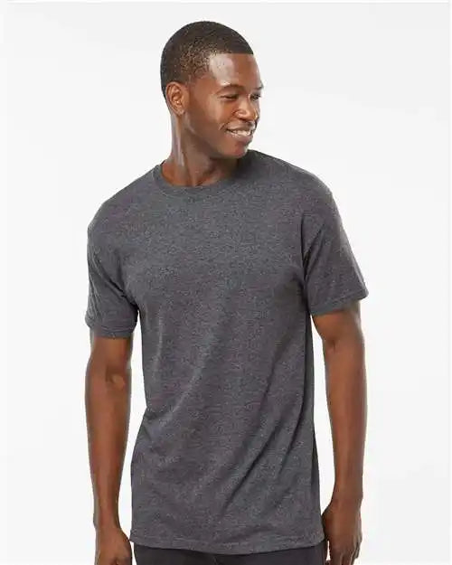 M&o 4800m Gold Soft Touch T-shirt - 4800 - Dark Heather