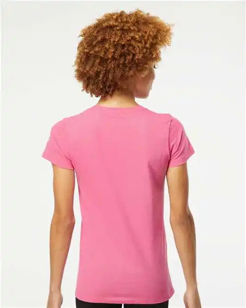M&o 4810m Women’s Gold Soft Touch T-shirt - 4810 - Azalea