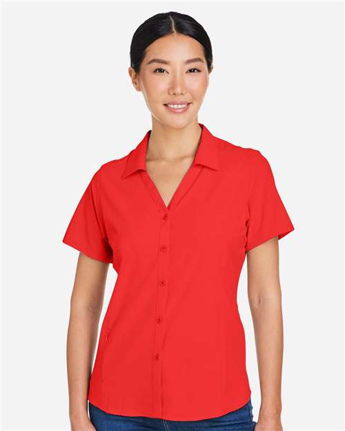 Marina Red Women's Ultra UVP® Marina Shirt - CE510W