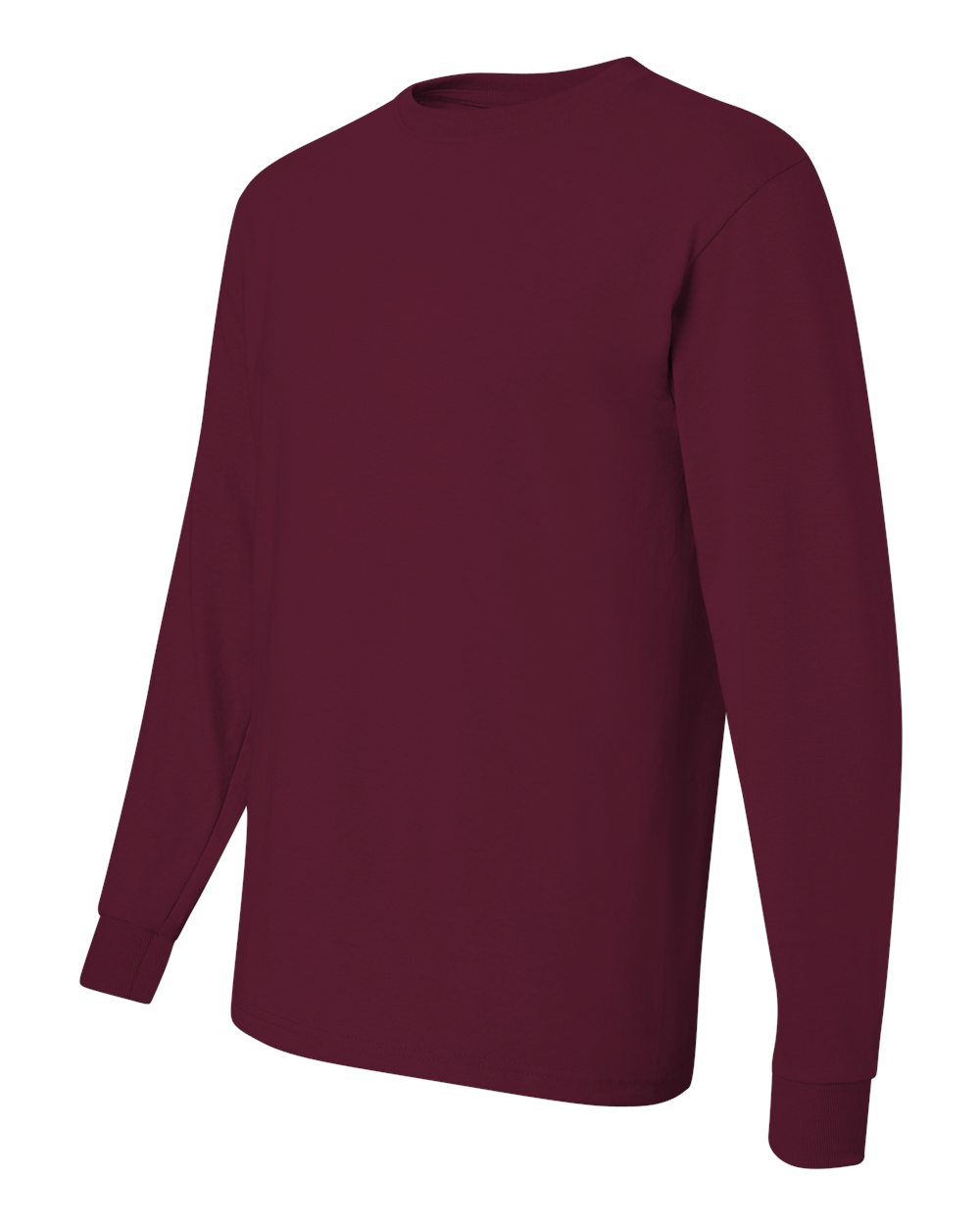 Maroon Dri-Power® Long Sleeve 50/50 T-Shirt - 29LSR