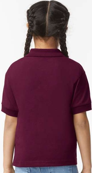 Maroon DryBlend® Youth Jersey Polo - 8800B