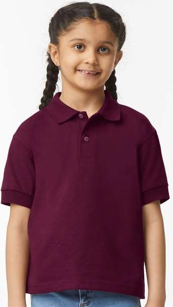 Maroon DryBlend® Youth Jersey Polo - 8800B