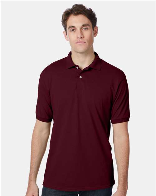 Maroon Ecosmart® Jersey Polo - 054X