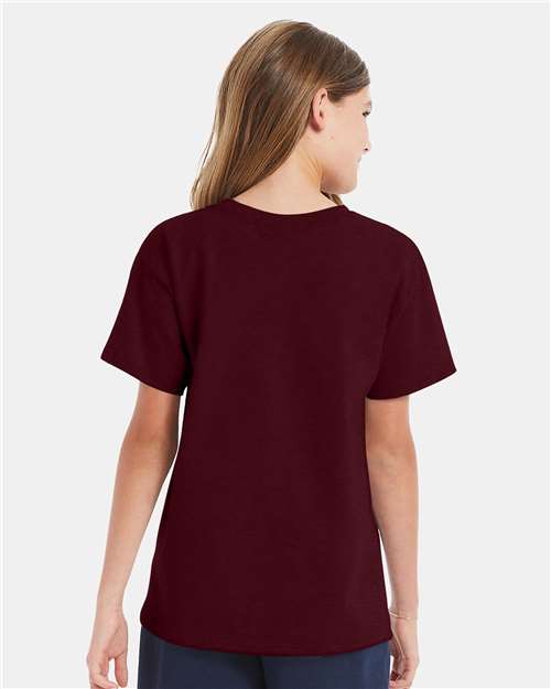 Maroon Essential-T Youth T-Shirt - 5480