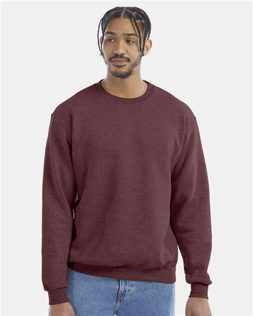 Maroon Heather Powerblend® Crewneck Sweatshirt - S600