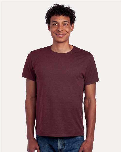 Maroon Heather Premium Blend Ring-Spun T-Shirt - 560MR