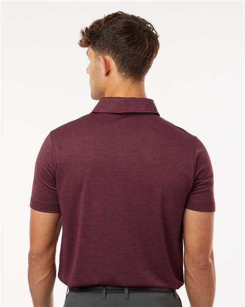 Maroon Melange Performance Mélange Polo - 4HM00