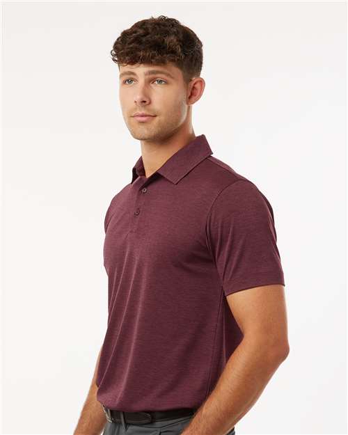 Maroon Melange Performance Mélange Polo - 4HM00