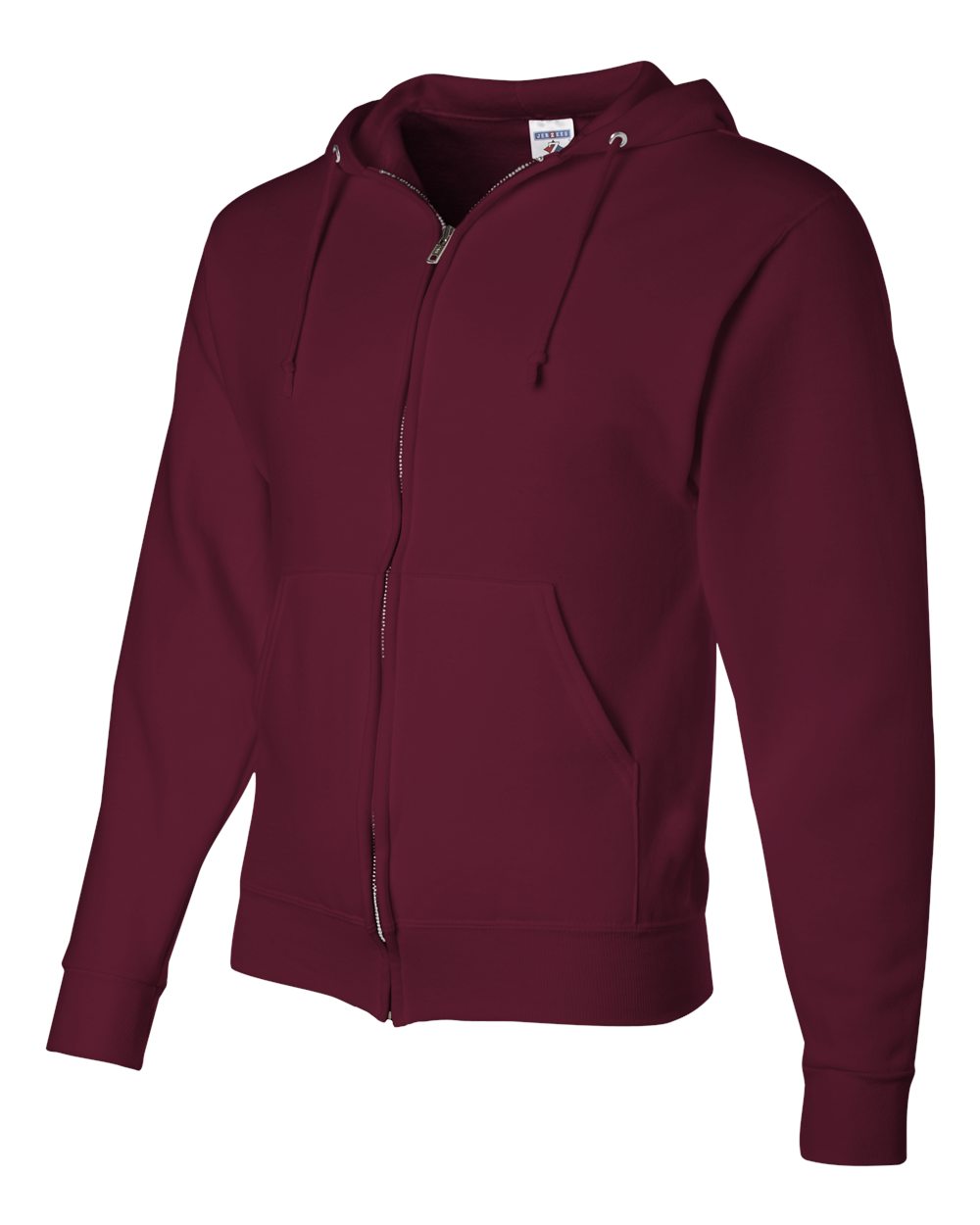 Maroon NuBlend® Full-Zip Hooded Sweatshirt - 993MR