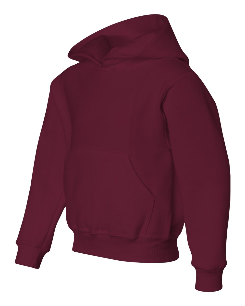 Maroon NuBlend® Youth Hooded Sweatshirt - 996YR