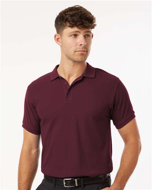 Maroon Pique Polo - 62800